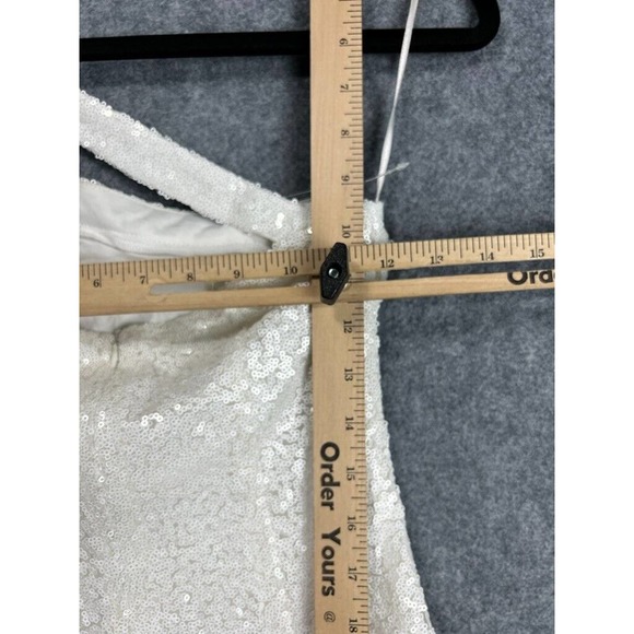 Revolve Superdown Dress Women Small White Sequin Embellished cicely mini dress - Picture 10 of 12